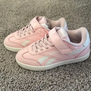 Reebok Kids Light Pink and White Sneakers